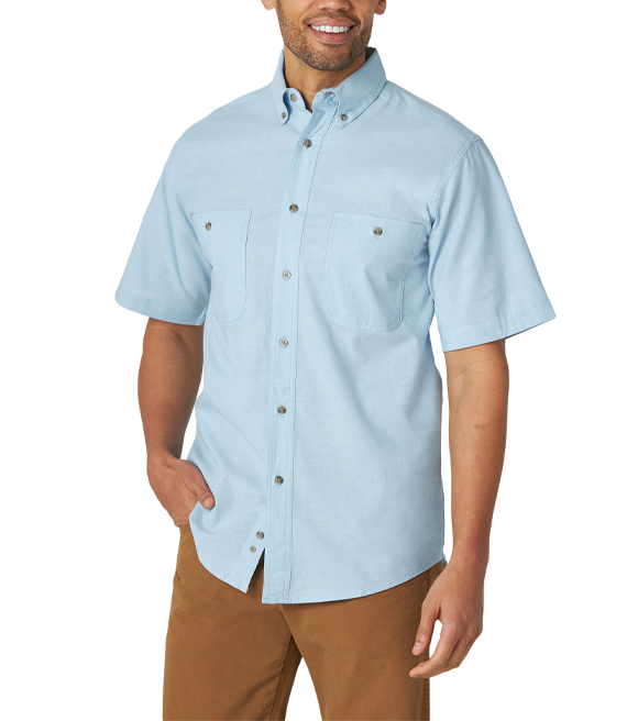 Tootless-Men Regular Fit Rugged Wear Denim Cotton Button Down Shirt 