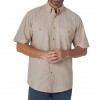 Wrangler Rugged Wear Short Sleeve Advanced Comfort Chambray Button Down Shirt, RWDS1