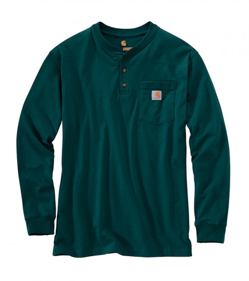 Carhartt Workwear Long-Sleeve Henley T-Shirt, K128