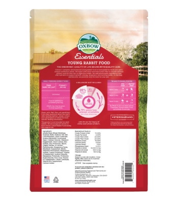 Oxbow, Essentials Young Rabbit Food, 5 lb.
