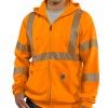 Carhartt Men’s High-Visibility Zip-Front Class 3 Sweatshirt, 100503