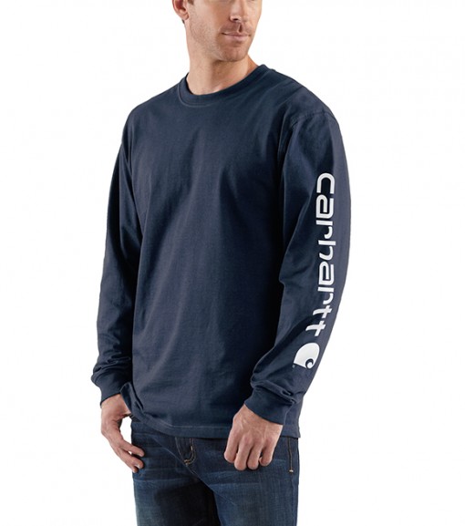 Carhartt Men's Long-Sleeve Graphic Logo T-Shirt, K231