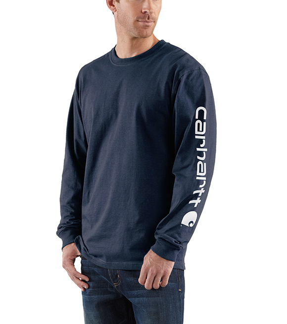 Download Carhartt Men's Long-Sleeve Graphic Logo T-Shirt, K231 ...