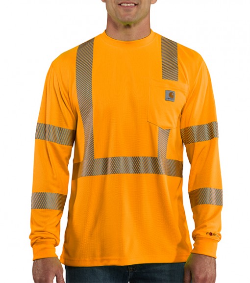 Carhartt Force High-Visibility Long-Sleeve Class 3 T-Shirt, 100496 
