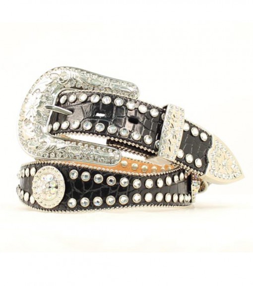 Blazin Roxx Ladies Back Western Rhinestone Bling Belt, N3512001