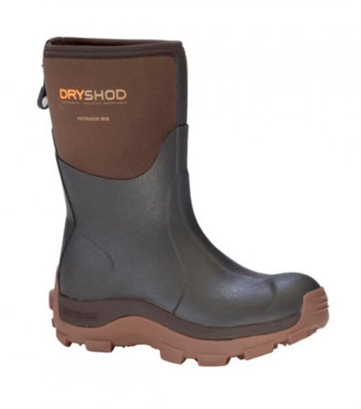 DryShod Ladies Haymaker Hard-Working Mid Farm Boots, HAY-WM-BR