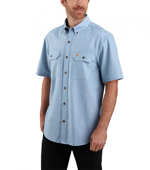 Carhartt, Men's Original Fit Mid-weight Short Sleeve Button-Front Shirt ...