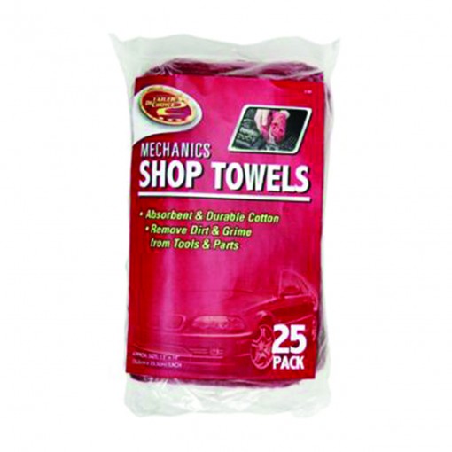 Red Shop Towels, 25 pack
