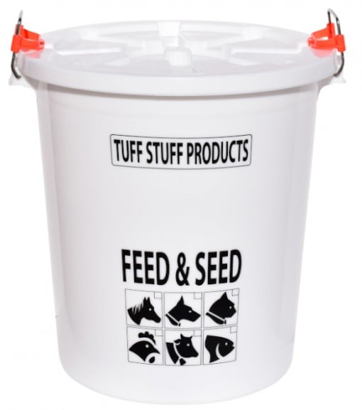 Tuff Stuff Feed & Seed Barrel with Lid, 12 gal.