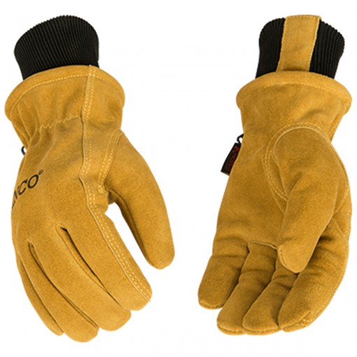 Kinco Hydroflector Lined Water-Resistant Premium Suede Cowhide Driver Gloves, 350HKP