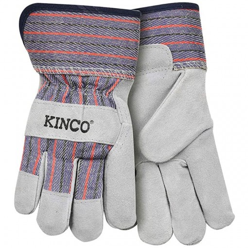 Kinco Kids Suede Cowhide Palm with Safety Cuff Glove, 1500