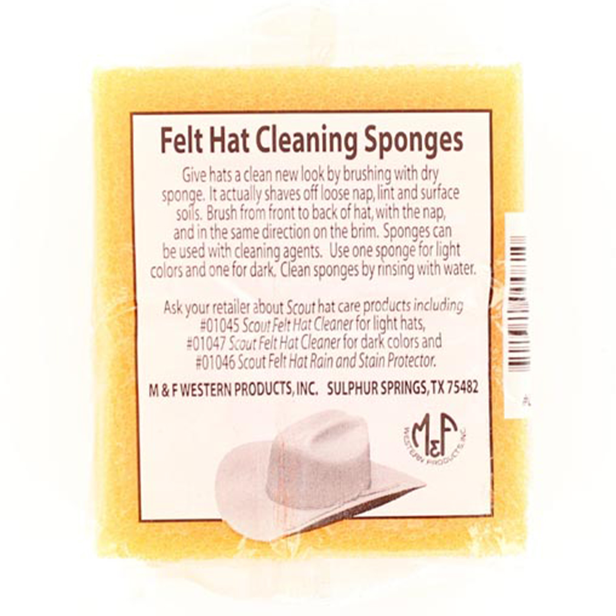 M&F Scout Felt Hat Cleaner for Dark Colors - 01047