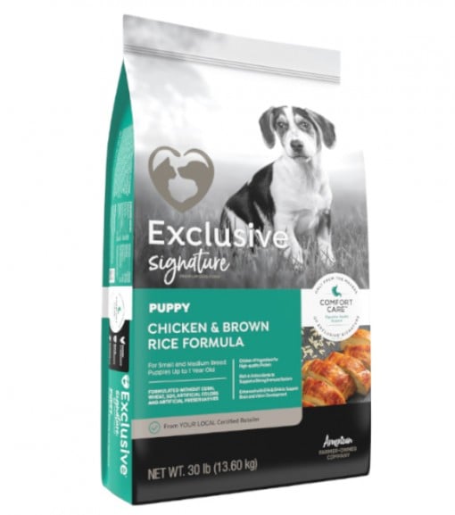Exclusive Chicken & Brown Rice Puppy Food, 15 lb.