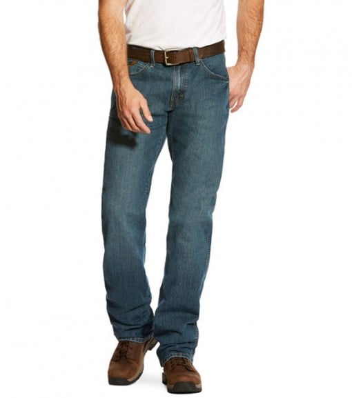 Ariat Men's Rebar Fashion M4 Lowrise Boot Cut Jeans, 10016221