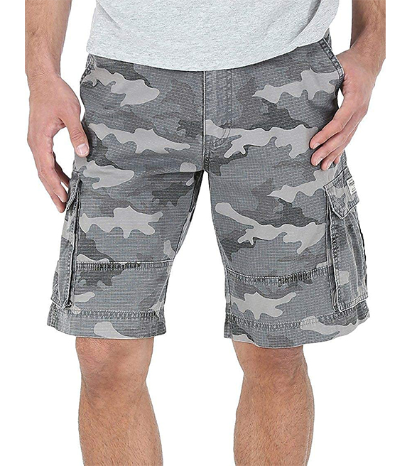 wrangler men's ripstop cargo shorts