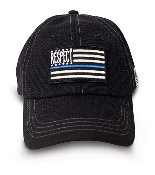 Buck Wear Blue Line Respect Flag Patch Ball Cap, 9135