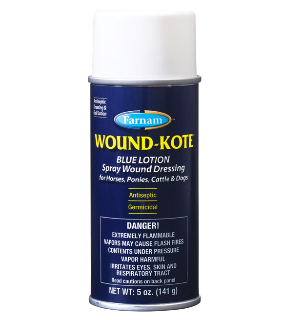Farnam Wound Kote Blue Lotion Spray Wound Dressing, 5 oz. Wilco Farm