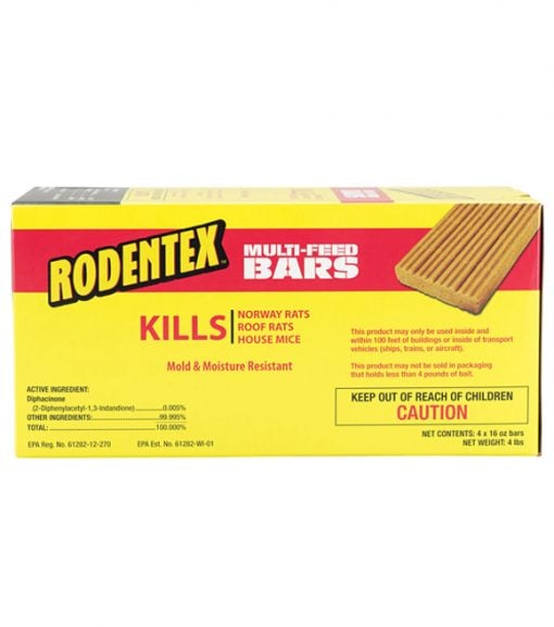 Rodent X Bait Bars, 4 lb.
