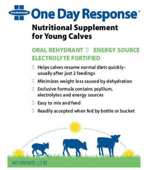 One Day Response Nutritional Supplement for Young Calves, 2.5 oz.