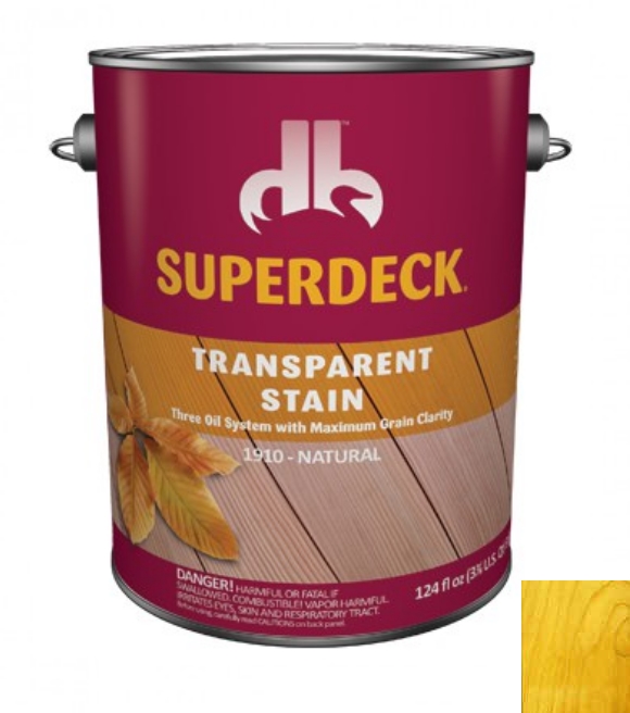 Duckback Superdeck Transparent Stain, Natural, 124 fl. oz