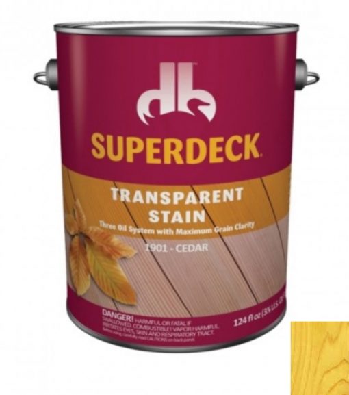 Duckback Superdeck Transparent Stain, Cedar, 124 fl. oz.