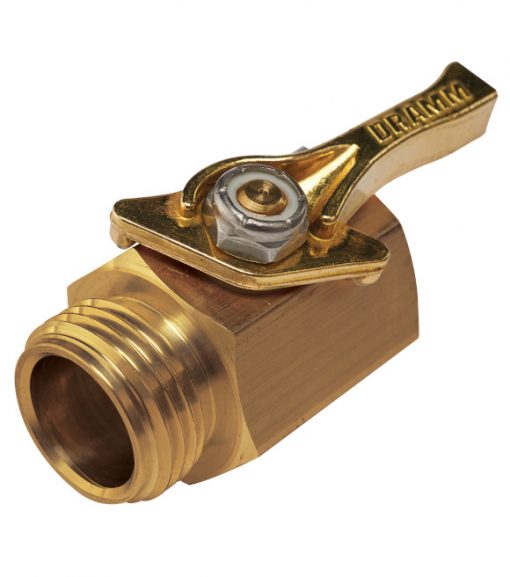 Brass Shut Off Valve 3/4 inch Garden Thread