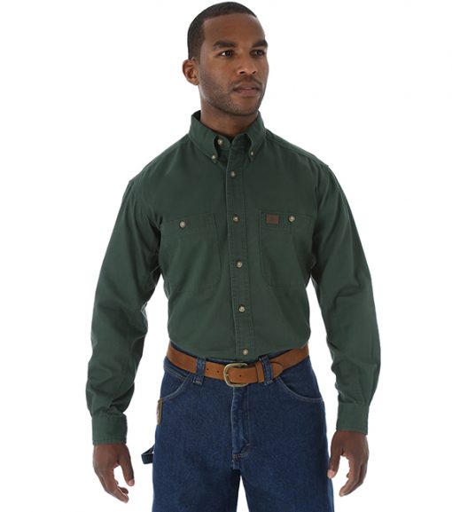 Wrangler Men's Riggs Twill Long-Sleeve Shirt, 3W501