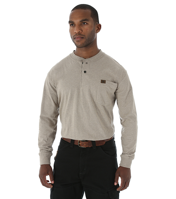 Wrangler Riggs Men's Long Sleeve Henley Shirt, 3W750 - Wilco Farm Stores