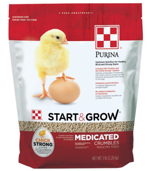 Purina Start and Grow Medicated 18% Crumbles