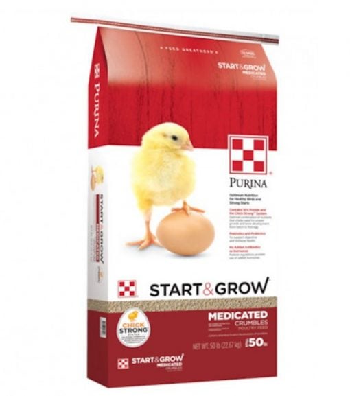 Purina Start and Grow Medicated 18% Crumbles