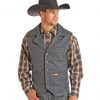 Powder River Outfitters Men’s Wool Snap Vest, 98-1176