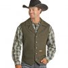 Powder River Outfitters Men’s Wool Snap Vest, 98-1176