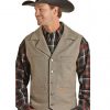 Powder River Outfitters Men’s Wool Snap Vest, 98-1176