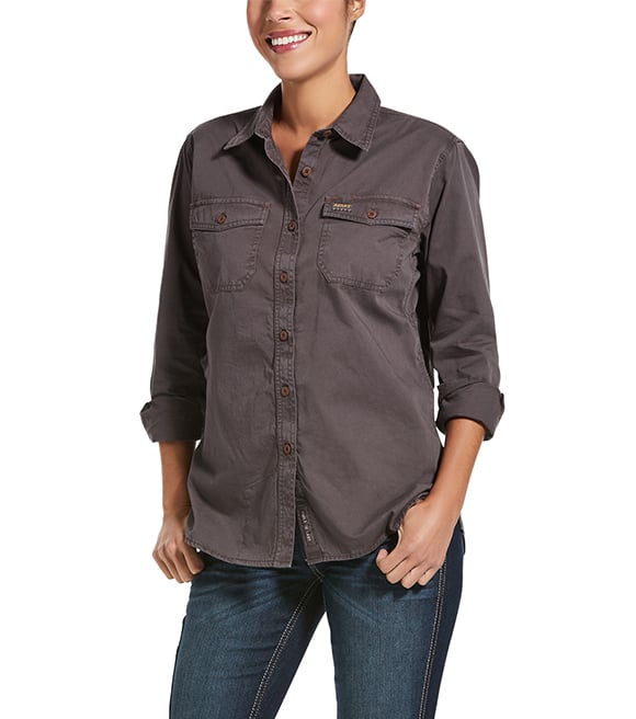 women's button up work shirts