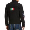 Ariat Men's New Team Softshell Mexico Water Resistant Jacket, 10031424