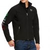 Ariat Men’s New Team Softshell Mexico Water Resistant Jacket, 10031424