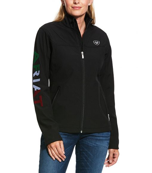 Ariat Ladies Classic Team Mexico Softshell Water Resistant Jacket, 10031428