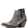 Ariat Ladies Black Distressed Dixon Western Ankle Boot, 10034044