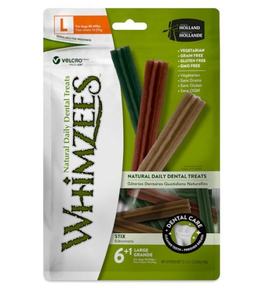 Whimzees Dental Treat Stix for Large Dogs Value Pack, 7 ct.