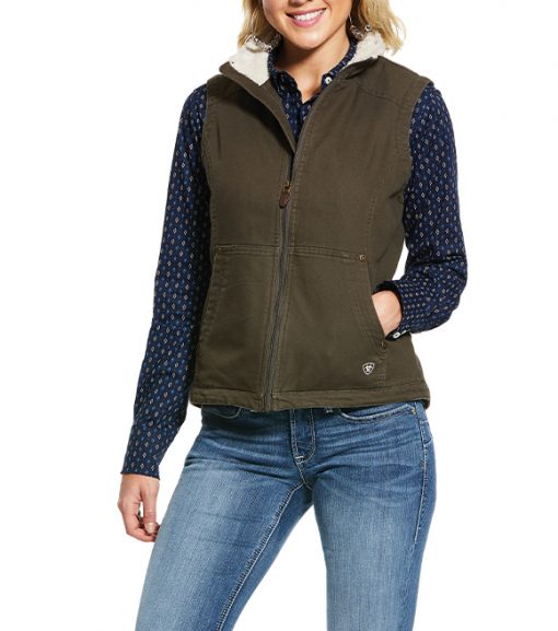 Carhartt Ladies SherpaLined Reversible Utility Vest, 103907 Wilco