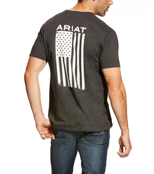 Ariat Men's Vertical Flag Graphic T-Shirt, 10025209