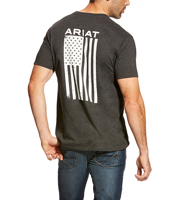 Ariat Men's Vertical Flag Graphic T-Shirt, 10025209 - Wilco Farm Stores