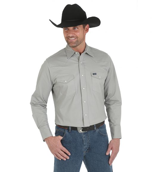 Wrangler Men's Premium Performance Advanced Comfort Cowboy Cut Shirt, MACW03H