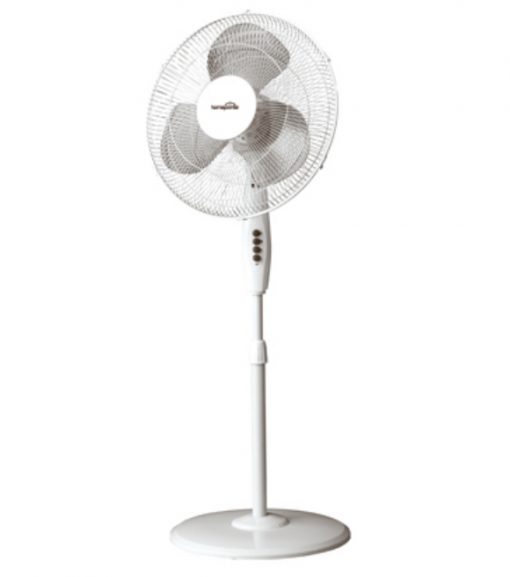 WestPointe Oscillation Black Stand Fan 16"