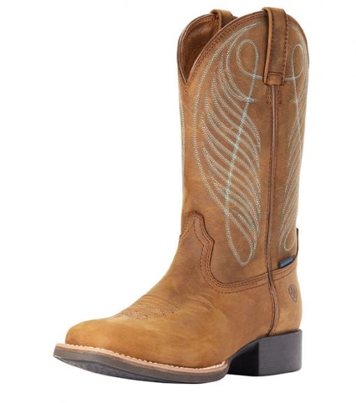 Ariat Ladies Round Up Wide Square Toe H2O Boot, 10036041