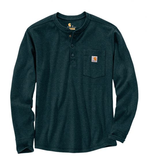 Carhartt Relaxed Fit Heavyweight Long-sleeve Henley Pocket Thermal T-Shirt, 104429