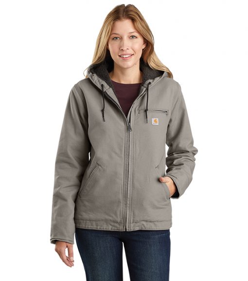 Carhartt Ladies Washed Duck Sherpa Lined Jacket, 104292