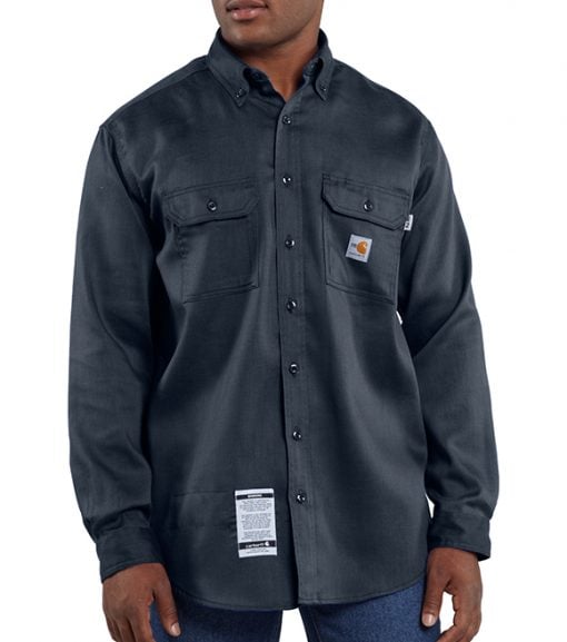 Carhartt Men's Flame Resistant Lightweight Twill Shirt, FRS003