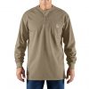Carhartt Flame-Resistant Force Cotton Long-Sleeve Henley, 100237