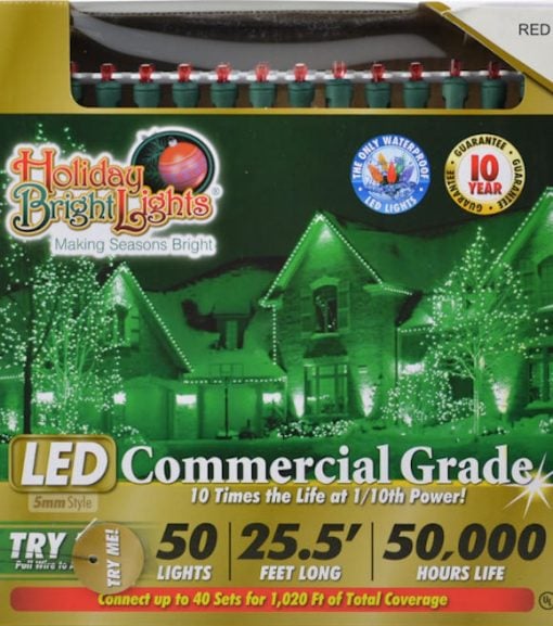 Commercial Holiday LED 50 Light Strand 5mm